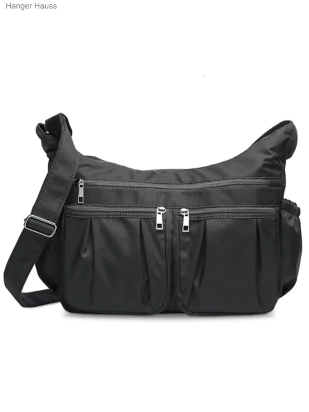 Lightweight Waterproof Nylon Crossbody Purse with RFID Zipper Pocket and